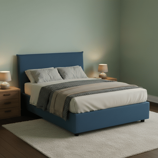 Cama de Solteiro e Meio Com Capas em Tecido Cama de Solteiro e Meio Com Capas em Tecido