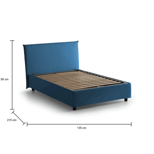 Cama de Solteiro e Meio Com Capas em Tecido Cama de Solteiro e Meio Com Capas em Tecido