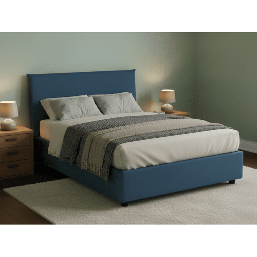 Cama de Solteiro e Meio Com Capas em Tecido Cama de Solteiro e Meio Com Capas em Tecido
