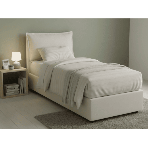 Cama de solteiro de tecido Cama de solteiro de tecido