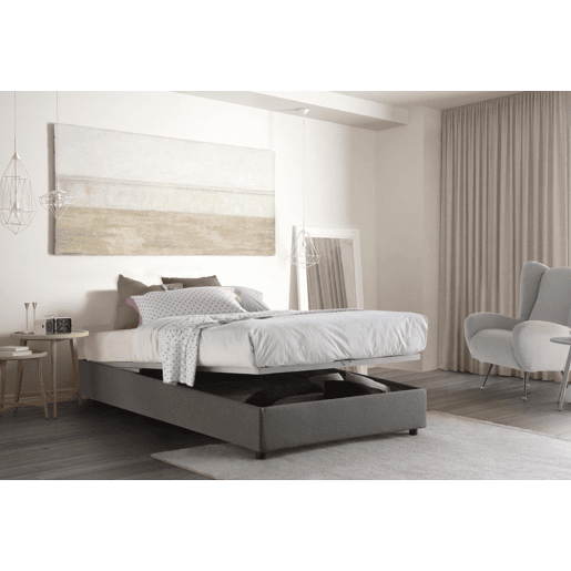 Cama quadrada e meia de tecido