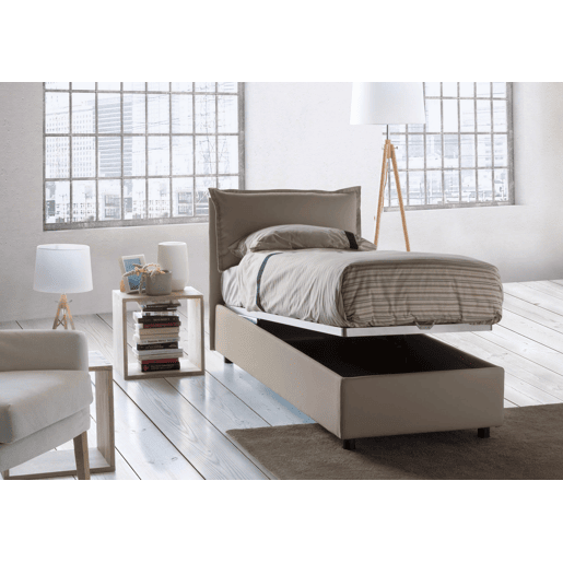 Cama de solteiro de tecido