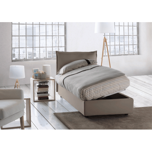 Cama de solteiro de tecido
