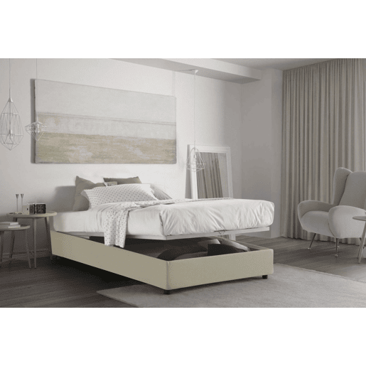Cama quadrada e meia de tecido