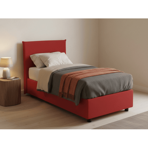 Cama de solteiro de tecido Cama de solteiro de tecido