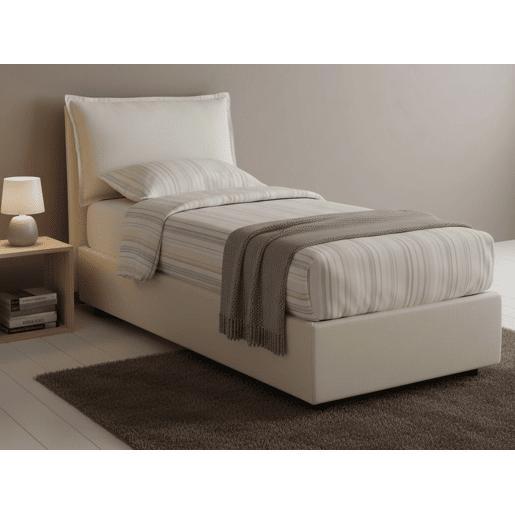 Cama de solteiro de tecido