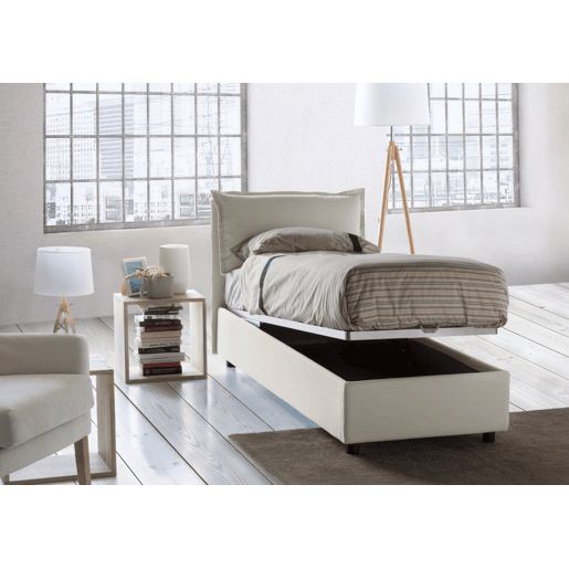 Cama de solteiro de tecido