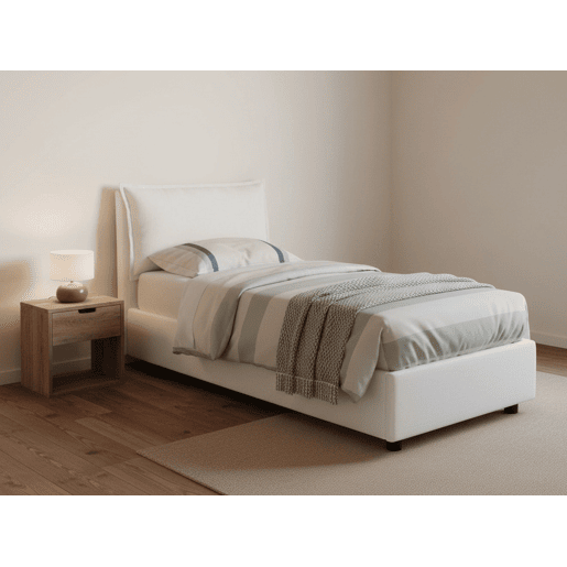 Cama de solteiro de tecido Cama de solteiro de tecido