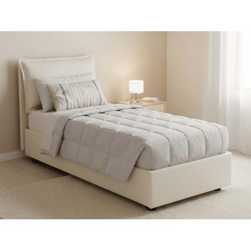 Cama de solteiro de tecido Cama de solteiro de tecido
