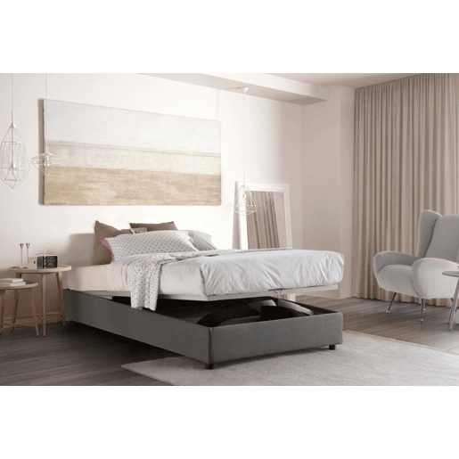 Cama quadrada e meia de tecido