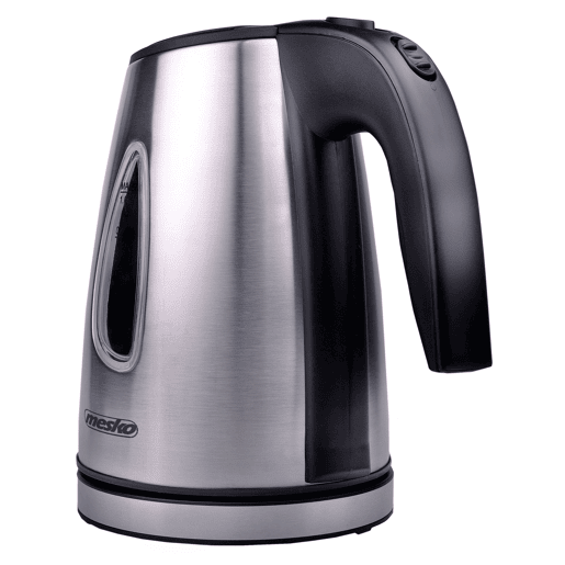 Mesko MS1351 Jarro Eléctrico 1,0 L, Chaleira Eléctrica, Aço Inoxidável sem BPA, Sem Fios, 1630, Prata