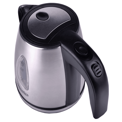 Mesko MS1351 Jarro Eléctrico 1,0 L, Chaleira Eléctrica, Aço Inoxidável sem BPA, Sem Fios, 1630, Prata