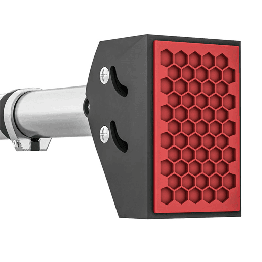 SPORTNOW Barra de Elevação para Porta Barra para Fazer Elevações Ajustável de 95 cm a 123 cm Carga 200 kg para Exercícios e Treino em Casa Ginásio Vermelho e Preto