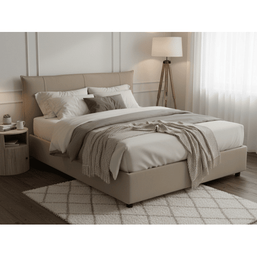 Cama de casal de tecido