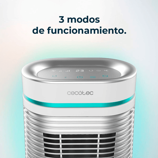 Cecotec Aquecedor cerâmico de mesa com 1500 W, função Oscilação, ecrã digital, termóstato ajustável e 3 modos de funcionamento.