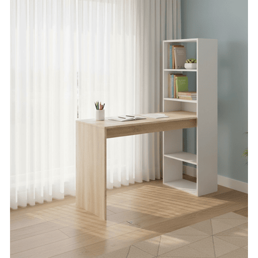 Mesa com efeito de madeira