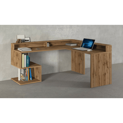 Mesa com efeito de madeira