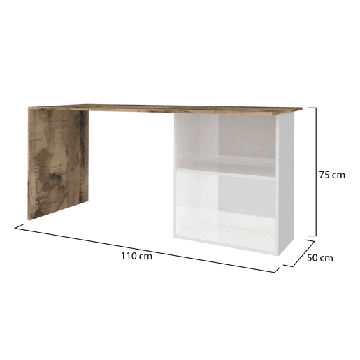 Mesa com efeito de madeira
