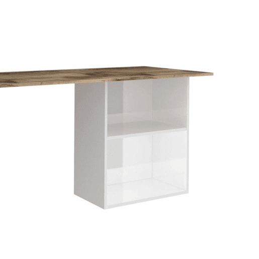 Mesa com efeito de madeira