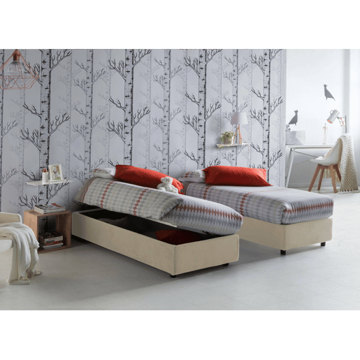 Cama quadrada e meia de tecido Cama quadrada e meia de tecido