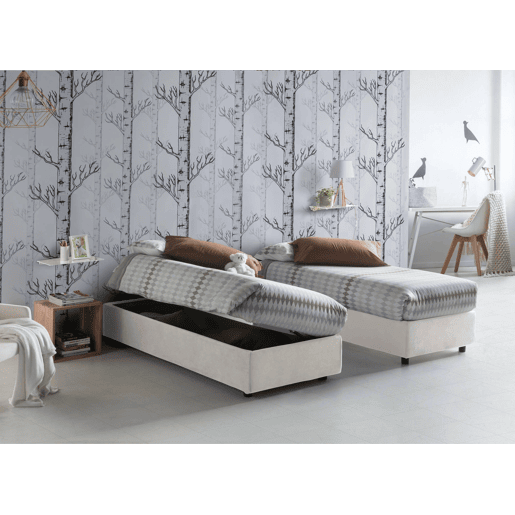 Cama quadrada e meia de tecido Cama quadrada e meia de tecido