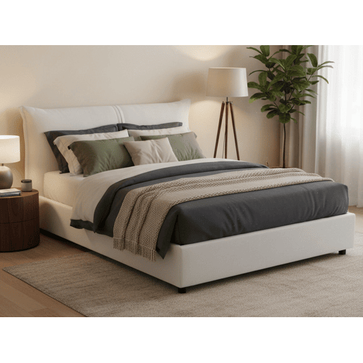 Cama de casal de tecido Cama de casal de tecido