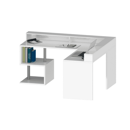 Mesa com efeito de madeira
