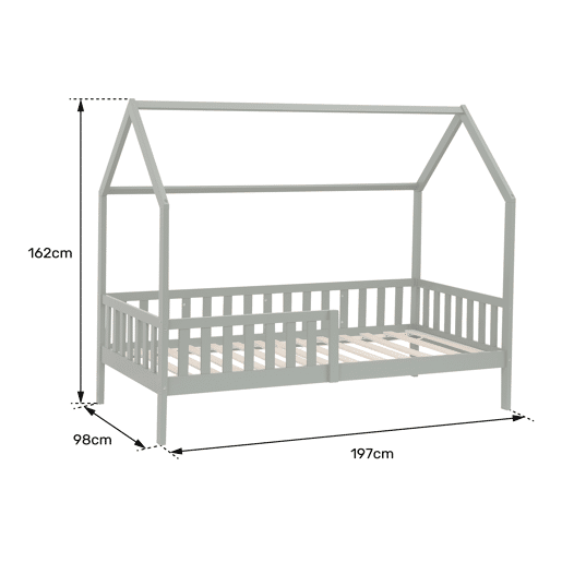 Cama cabaña nido verde 190x90cm para niños MARCEAU Cama cabaña nido verde 190x90cm para niños MARCEAU
