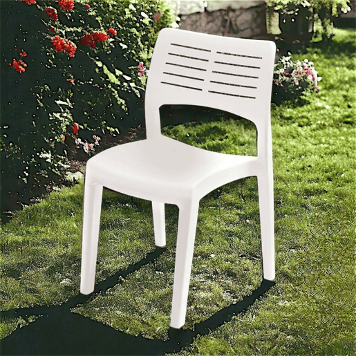 Cadeiras de jardim em PVC