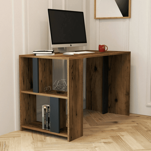 Mesa com efeito de madeira
