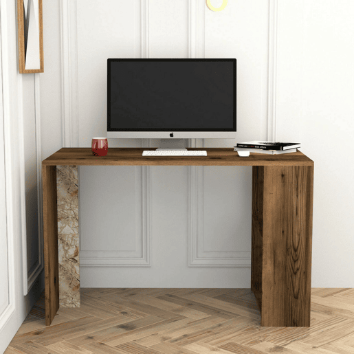 Mesa com efeito de madeira