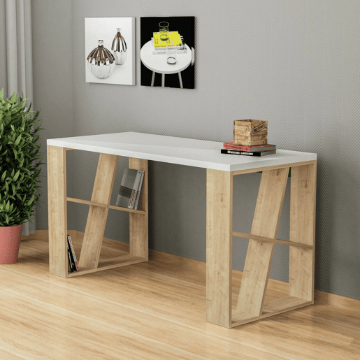 Mesa com efeito de madeira