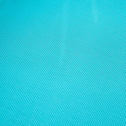 Lote de 4 sillas MARBELLA en textileno azul - aluminio blanco