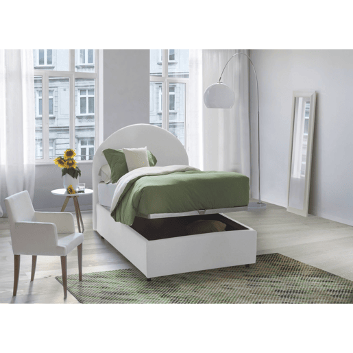 Cama de solteiro de tecido