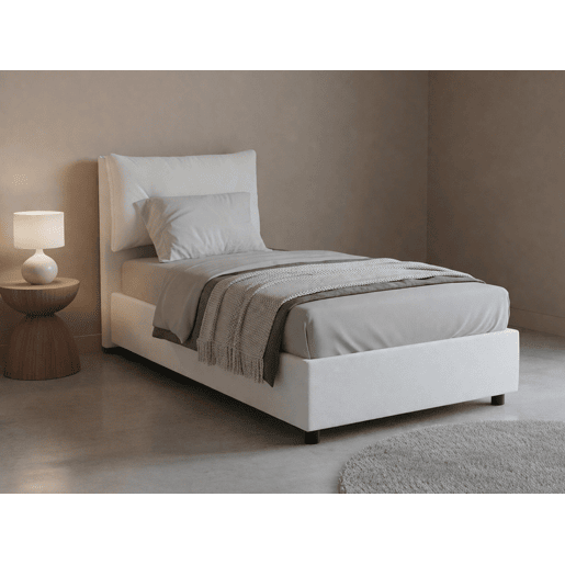 Cama de solteiro de tecido