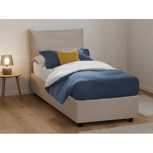 Cama de solteiro de tecido Cama de solteiro de tecido