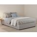 Cama quadrada e meia de tecido 135x205 Cama quadrada e meia de tecido 135x205 Blanco