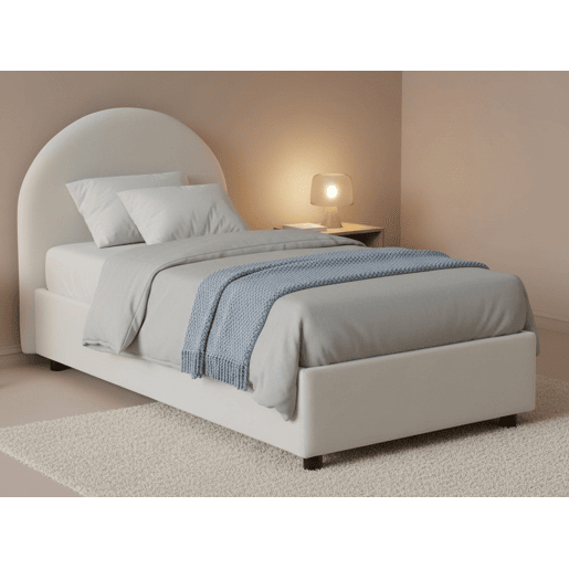 Cama de solteiro de tecido