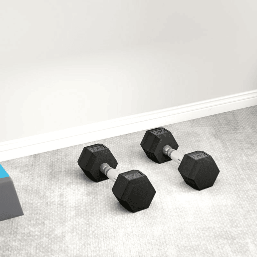 HOMCOM Conjunto de Halteres Hexagonais 2 x 6 kg com Barra de Ligação, Kit de Treino de Fitness para Ginásio em Casa, Preto