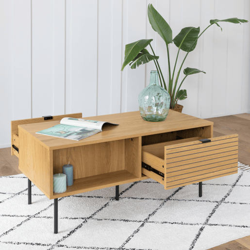 Mesa de centro con cajones STINNA Mesa de centro con cajones STINNA