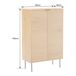 Aparador de madera de 2 puertas Aparador de madera de 2 puertas Marrón