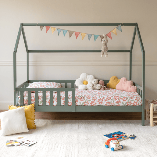 Cama cabaña infantil 190x90cm verde MARCEAU Cama cabaña infantil 190x90cm verde MARCEAU