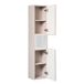 Conjunto de muebles con doble lavabo 4 puertas y columna Riva Conjunto de muebles con doble lavabo 4 puertas y columna Riva Beige