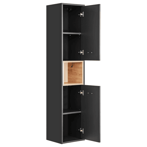 Armário Alto BORNEO HC36 2D 36x33x170 Cinzaescuro