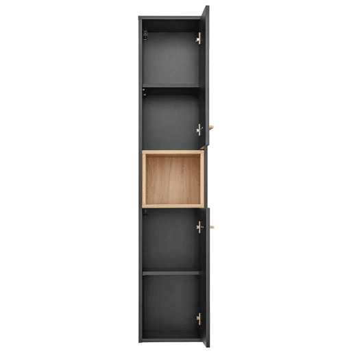 Armário Alto BORNEO HC36 2D 36x33x170 Cinzaescuro