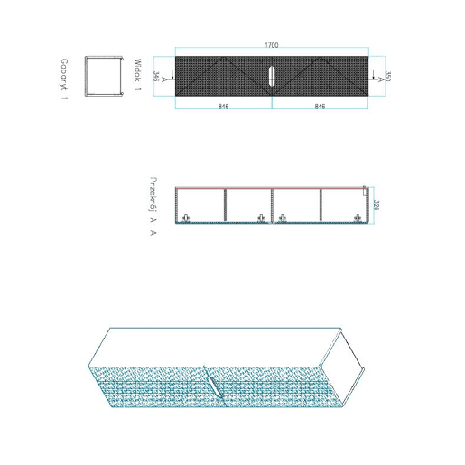 Armário Alto LUXOR HC40 2D 40x33x170 Preto
