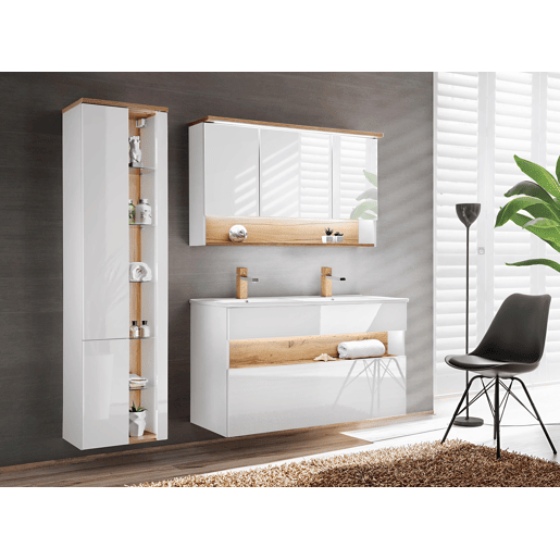 Armário Alto BAHAMA HC45 2D 45x33x170 Branco