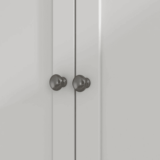 HOMCOM Armário de Cozinha Móvel Auxiliar de Cozinha com 3 Portas de Vidro Compartimento Aberto 2 Gavetas e Prateleiras Ajustáveis 100x40x180 cm Branco