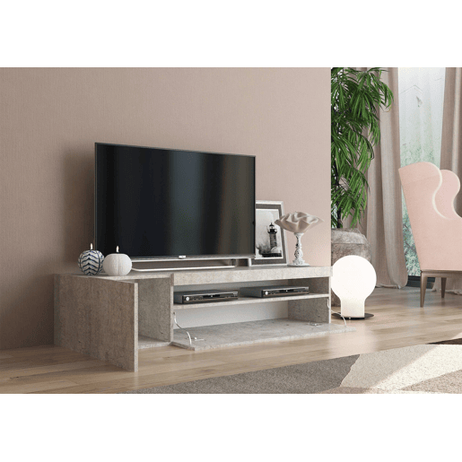 Móvel tv com efeito madeira