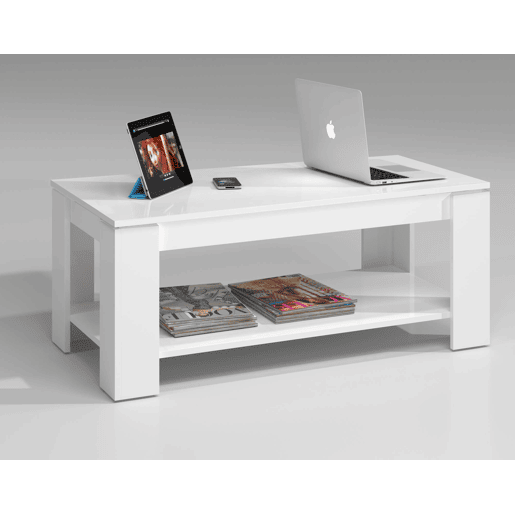 Mesa de centro com efeito madeira